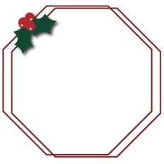 holiday octagon wire frame