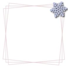 snowflake square wire frame 2