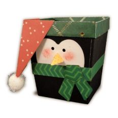 Treat Box 3D Penguin Corner Wrap Hat