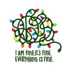 I'm Fine Christmas Lights