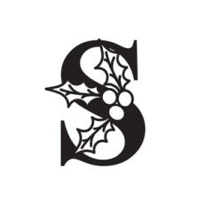 Letter S With Holly