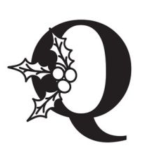 Letter Q With Holly