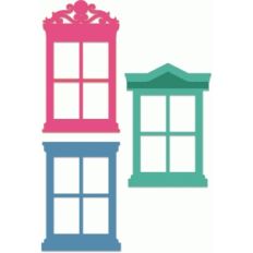 vintage window set