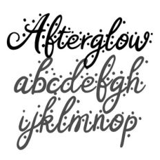BFC Afterglow Christmas Snow Script Font