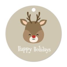 Rudolph the Reindeer Gift Tag