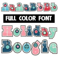 Holiday Boogie Color Font