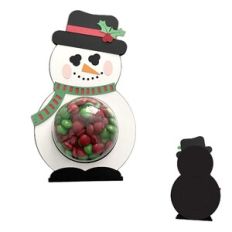 Christmas Snowman Dome Candy with Pull Tab