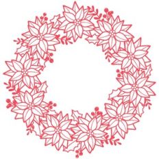 poinsettia wreath
