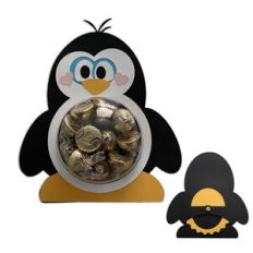 Penguin Dome Candy Holder Card Dial Back