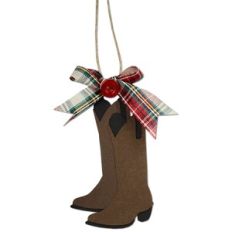 Cowboy Boots Gift Tag Ornament