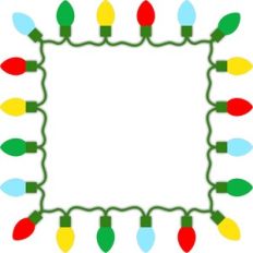 christmas lights border