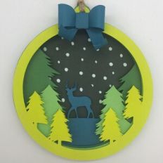 Deer Layered Ornament