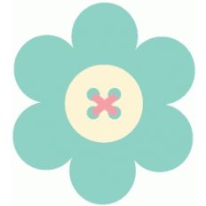 layered flower button embellishment