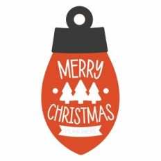 Merry Christmas Light Bulb
