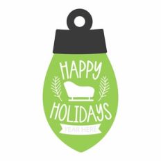 Happy Holidays Light Bulb