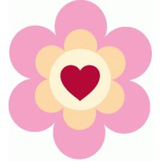 layered heart flower embellishment