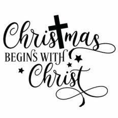 Christmas Begins With Christ Cross Quote