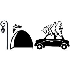 MOUSE HOLE CHRISTMAS CAR