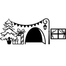 MOUSE HOLE AND CHRISTMAS TREE