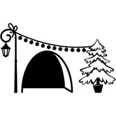 MOUSE HOLE AND CHRISTMAS TREE