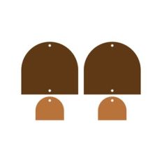 Faux Leather Earrings Template
