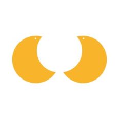 Moon Earrings Template, Celestial earrings