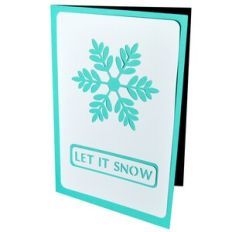 Let it Snow – Snowflake Stencil Card