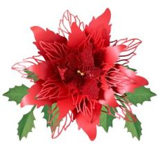 GIANT FLOWER MERRY CHRISTMAS WITH FOLIAGE 8