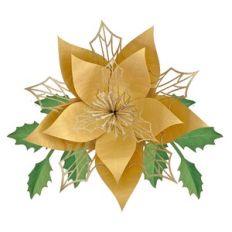 GIANT CHRISTMAS FLOWER 6 WITH FOLIAGE 8