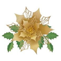 GIANT CHRISTMAS FLOWER 7 WITH FOLIAGE 8