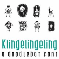 Klingelingeling Doodlebat Font