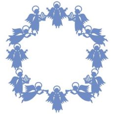 Angels Wreath Garland Circle Frame