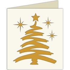 modern christmas tree card
