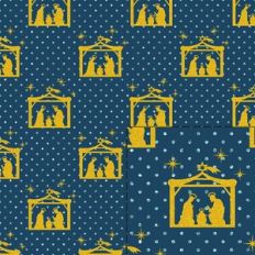 nativity glitter dots pattern