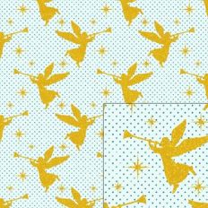 trumpet angel dots glitter pattern