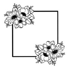 Floral Square Wreath