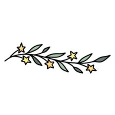 Christmas border with stars