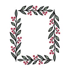 Rectangular Christmas frame