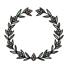 Christmas wreath with pinecones