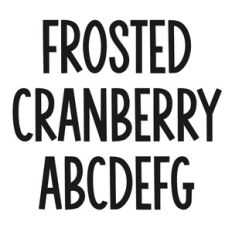 BFC Frosted Cranberry Winter Handlettered Font