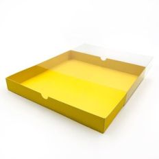 Sliding box with clear lid