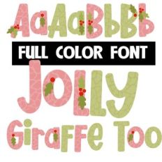 Jolly Giraffe Too Color Font