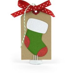Christmas tag stocking