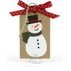 Christmas Tag Snowman