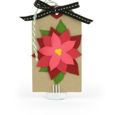 Christmas Tag Poinsettia