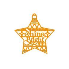 Shine Bright Retro Star Ornament