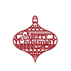 Merry Christmas Retro Ornament