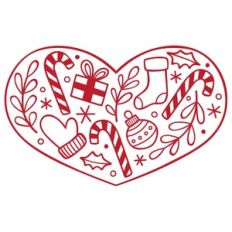 christmas icon heart