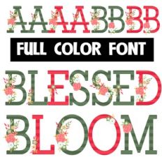 Blessed Bloom Color Font