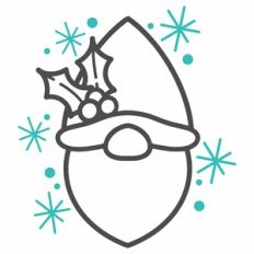 Christmas Gnome - Christmas Foliage